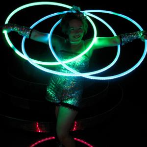LED Smart Hoop show: Click for video.