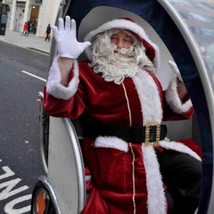 Rickshaw for Santa's Arrival