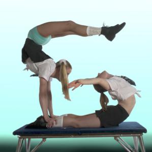 Gymnastic themed acrobalance show