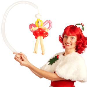 Christmas balloon modelling- angel